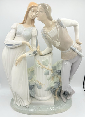 Lladro ROMEO & JULIET Huge 17.5'' Glazed Porcelain Statue Figurine M-20E Spain
