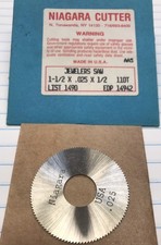 1 pc.  1-1/2&rdquo; X .025 X 1/2 X 110T HS JEWLERS SAW. NIAGARA USA (loc stk)