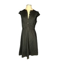 Mark Jacobs Cotton Dress Black Ties a Waist Size 6