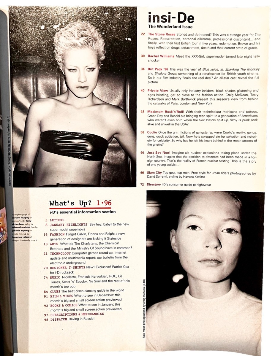 i-D Magazine | Jan 1996 | Wonderland | Carolyn | Coolio, Nicolette