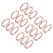 0.98" Dia 3-Rings Book Rings, 6 Pack Metal Binder Rings, Rose Gold