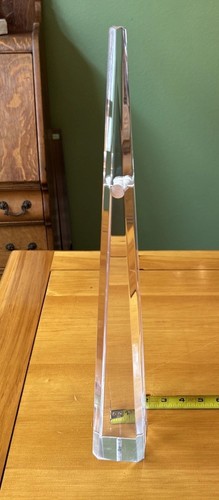 Mid Century Modern Chrome and Lucite Obelisk Scale - Picture 12 of 14