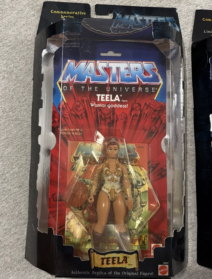 Serie Conmemorativa HE-MAN & TEELA Masters of the Universe ¡SELLADA! JUEGO DIFÍCIL DE ENCONTRAR Foto 4 de 4