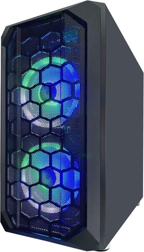 Modern Gaming PC Case – Micro-ATX, Tempered Glass, RGB Lighting & Air Cooling - Picture 4 of 11
