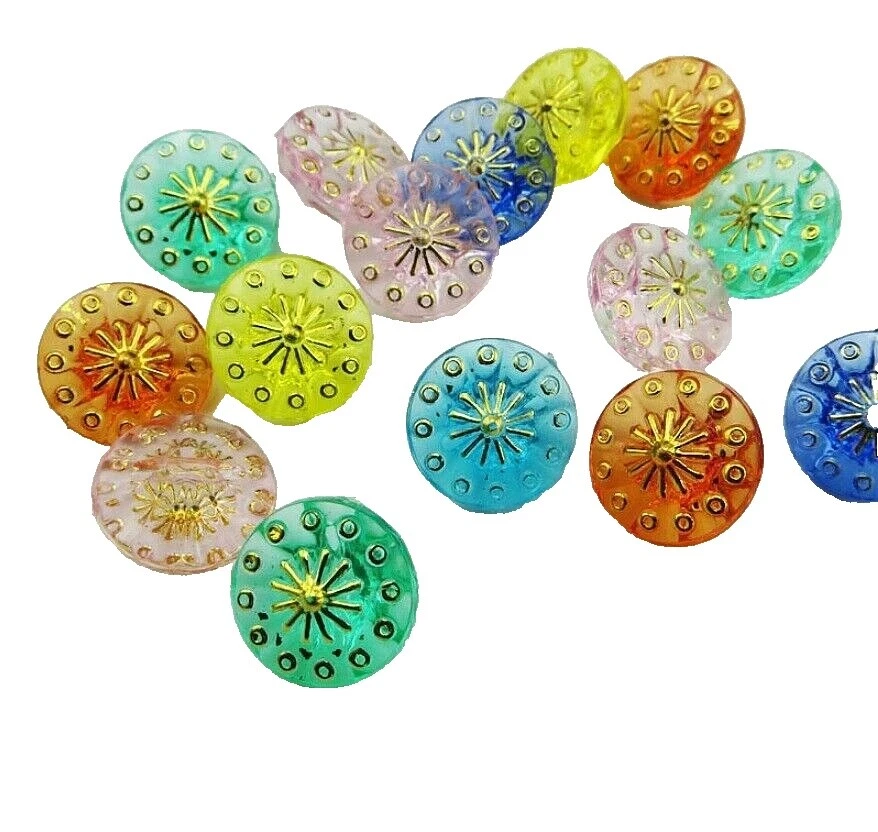 Botón de vástago Multicolor Acrílico Botones para Costura