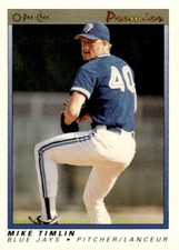 1991 O-Pee-Chee Premier #122 Mike Timlin Rookie Toronto Blue Jays