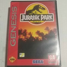 Jurassic Park-Sega Genesis game-Complete-single player game-rated GA
