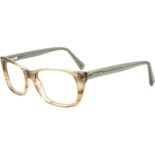 Coach Eyeglasses HC 6048 (Georgie) 5184 Seafoam Horn Rectangular Frame 53-17 135 - Picture 3 of 6
