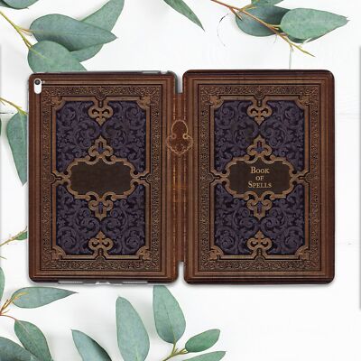 Vintage Luxury Book Of Spells Case For iPad 10.2 Pro 12.9 11 9.7 Air 3 4 5 Mini