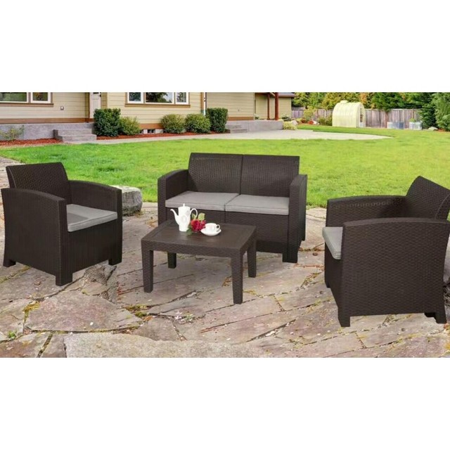 Aleko Rattan Wicker Indoor Outdoor Sectional Furniture Lounge Aleko Rattan Wicker Indoor Outdoor