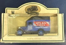 ATLAS TIRES TRUCK CHEVRON DIE CAST LLEDO STANDARD OIL COMPANY MADE IN ENGLAND