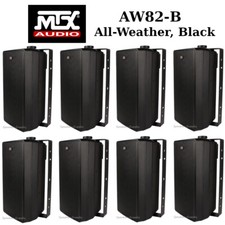 8 Mtx Audio 2-way All Weather Speaker 8" Woofer Patio Pool Indoor Outdoor Black