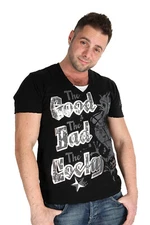 Cocky Brand Black MED Good Bad Cocky Men's T-Shirt $72 CAD Cock Logo Rooster NWT