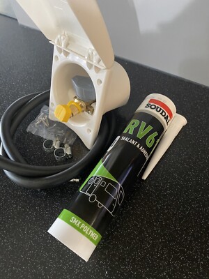 GENUINE TRUMA LPG GAS BBQ POINT OUTLET SOCKET & HOUSING & SEALANT TRADE KIT