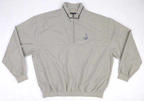 Zip Lightweight Golf Pullover Tan 