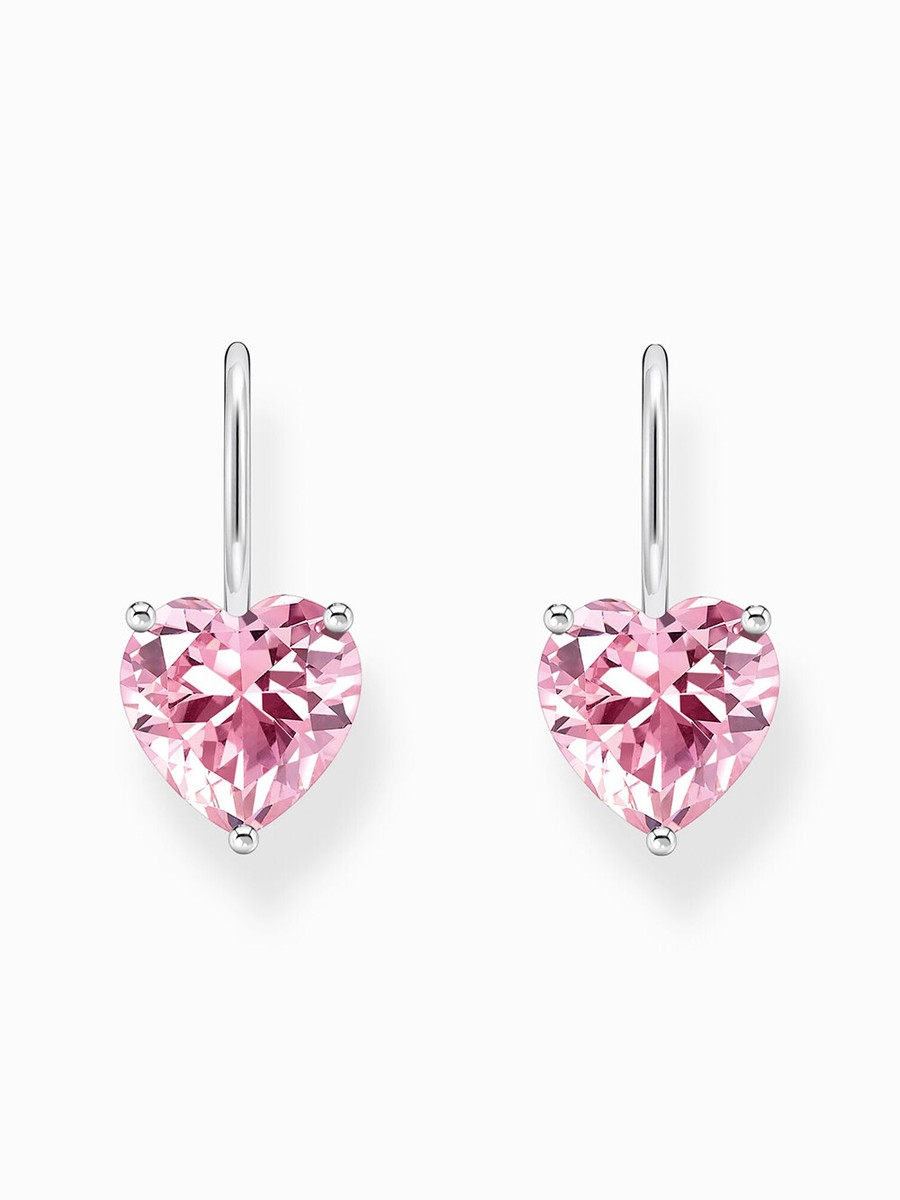 Thomas Sabo H2288-051-9 Silver dangle earring pink zirconia