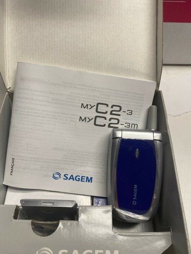 Sagem MyC2-3 Mobile Phone Old Stock Rare collectors MOBILE PHONE Cell GSM - Photo 3 sur 4