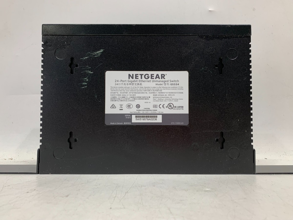 Switch Ethernet NETGEAR 24 Porte Gigabit - Non Gestito | Plug And Play | Montaggio A Tavolo, Parete O Rack