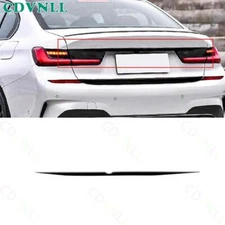 For BMW 3-Series G20 2019-2021 Black Steels Rear Tailgate Trunk Lid Strip Trim