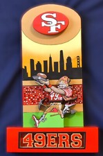 San Francisco 49ERS Hand Crafted NFL 3D Wooden Diorama Cartooning Wall D cor