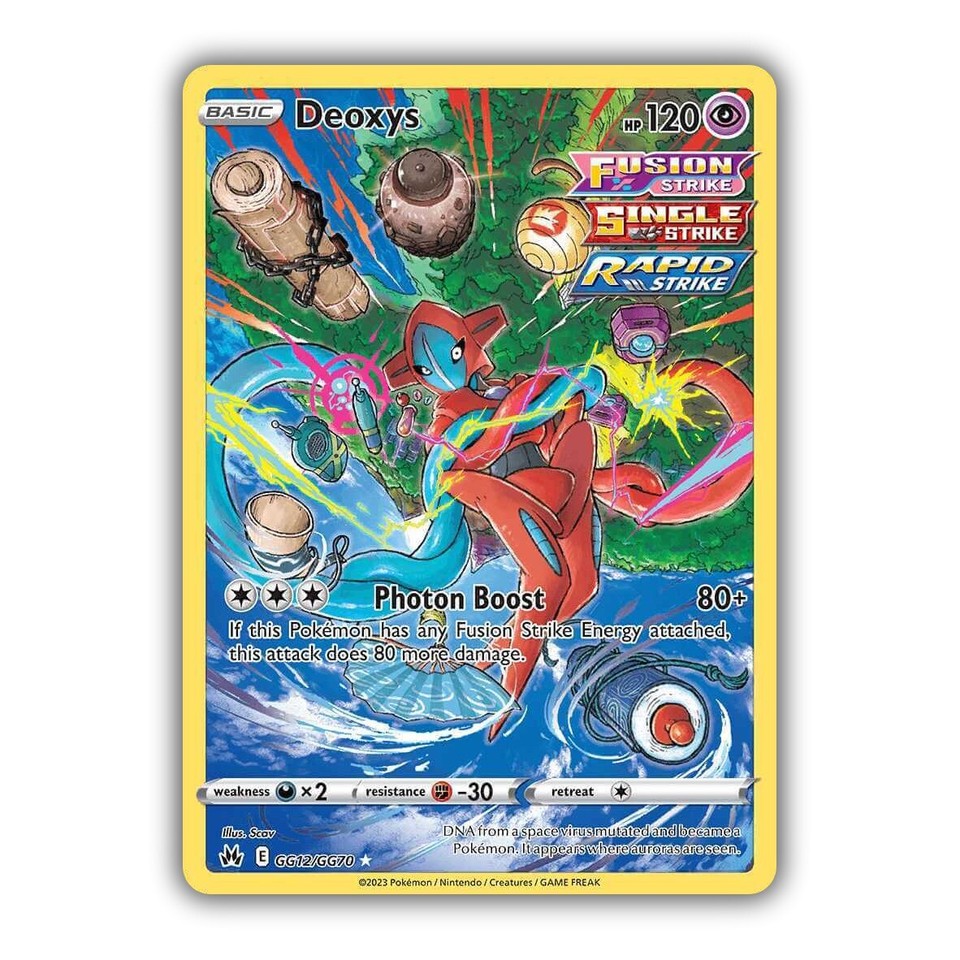 deoxys pokemon card full art - GG12/GG70 - Crown Zenith - Galarian Gallery this item offers a spectacular aesthetic for a gallery Deoxys VMAX SWSH267 Full Art