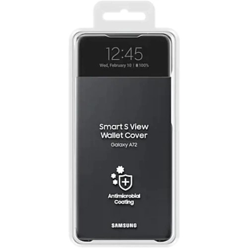 Etui Samsung A72 Smart S View noir - NEUF