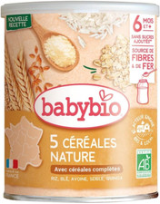 Lot De 2 - 3 Céréales Nature, Riz, Blé, Avoine, Bio, 6 Mois +, 220 G