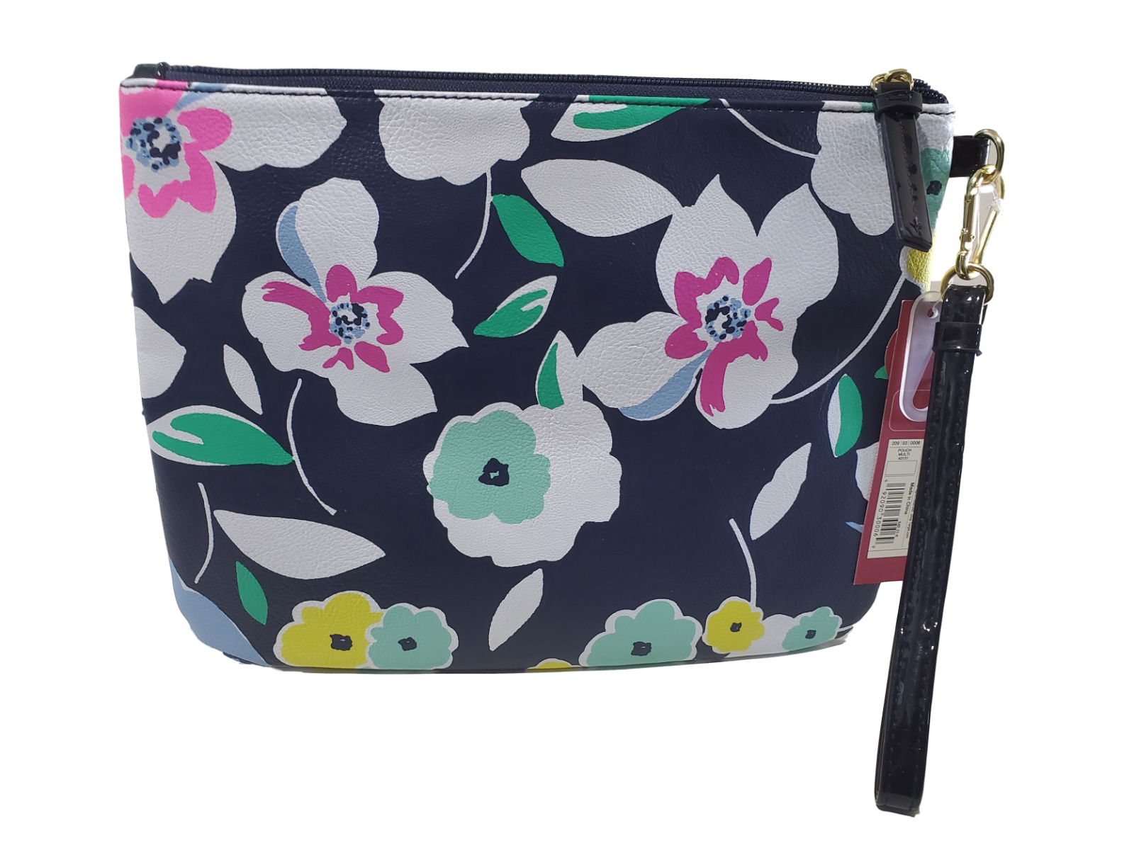 TARGET Merona Blue Floral Pouch Handbag, 11