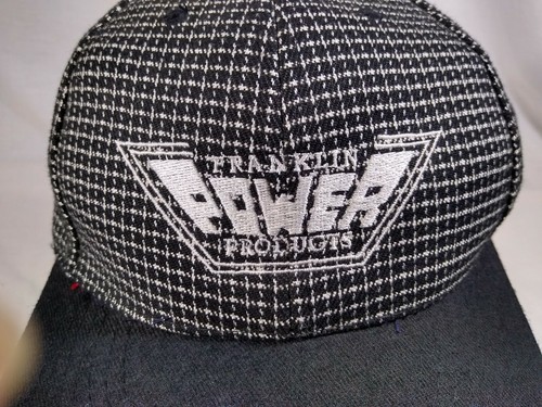 Vintage Logo Hat/Cap Adjustable Hook & Loop Black Franklin Power Equipment Check - Picture 6 of 9