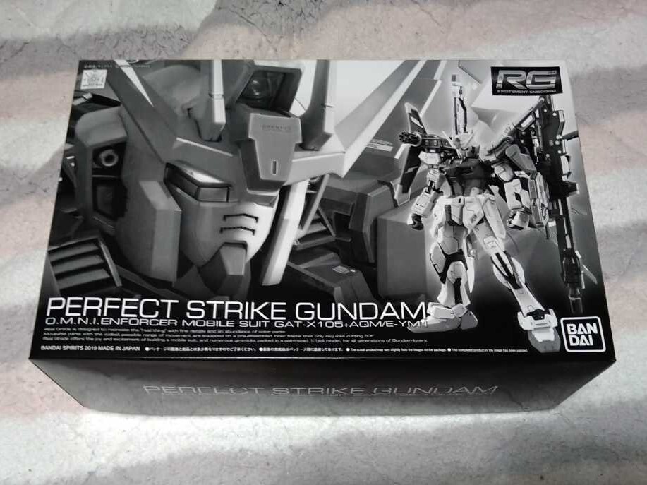 BANDAI RG GUNDAM SEED Perfect Strike Gundam 1/144 Plastic