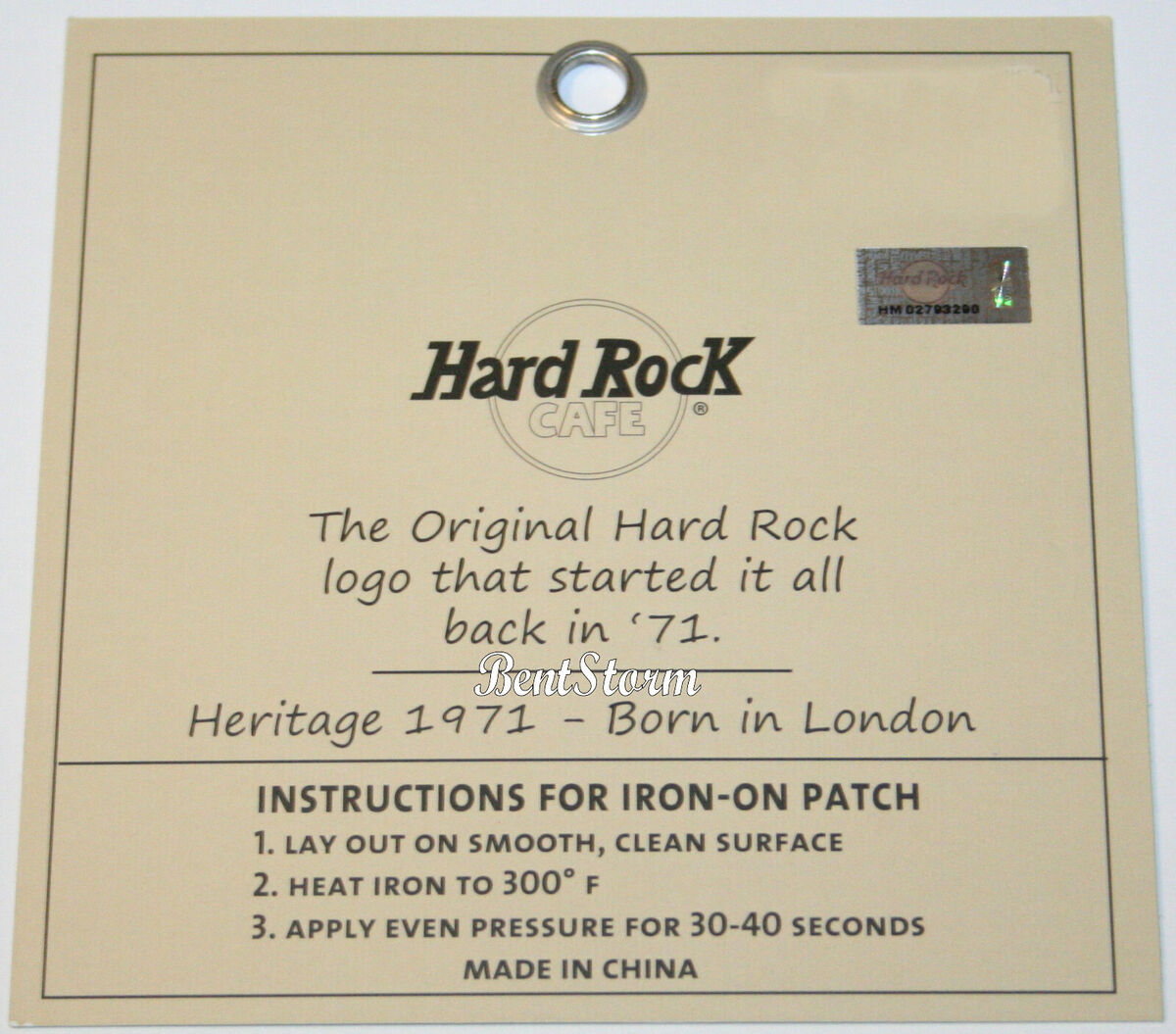 Hard Rock Cafe Honolulu Hawaii Embroidered 1971 Guitar Pick