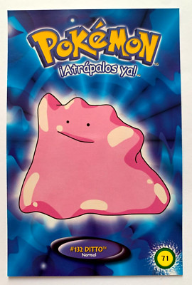 2000 POSTCARD POKEMON Navarrete #071 DITTO Kanto Nintendo