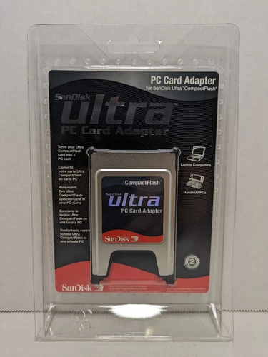 SanDisk Ultra Compact Flash to PC Card PCMCIA Adapter (SDDR-64-783)