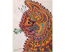 Kaleidoscope Cat : Louis Wain : Archival Quality Art Print