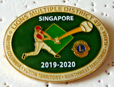 Lions Club Pins - DISTRICT 49 PAYS TRIBUTE TO BASEBALL IN THE OLYMPICS