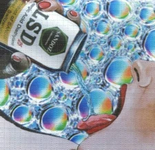 Take a sip of Sandoz Lsd 2013 blotter art print 