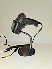 2 Handheld Bar Code Scanner Black USB Plug Play One With Stand One Without