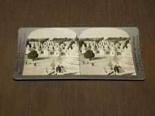 VINTAGE STEREOVIEW STEREOSCOPE CARD 450 PAGODAS MANDALAY BURMA
