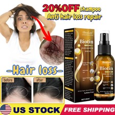Biotin Hair Growth Spray Anti Hair Loss Fast Regrowth Scalp Treatment Serum US