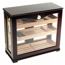 Humidor Supreme Cigar Humidor Counter Top Display, Mahogany - 150 Cigar Storage