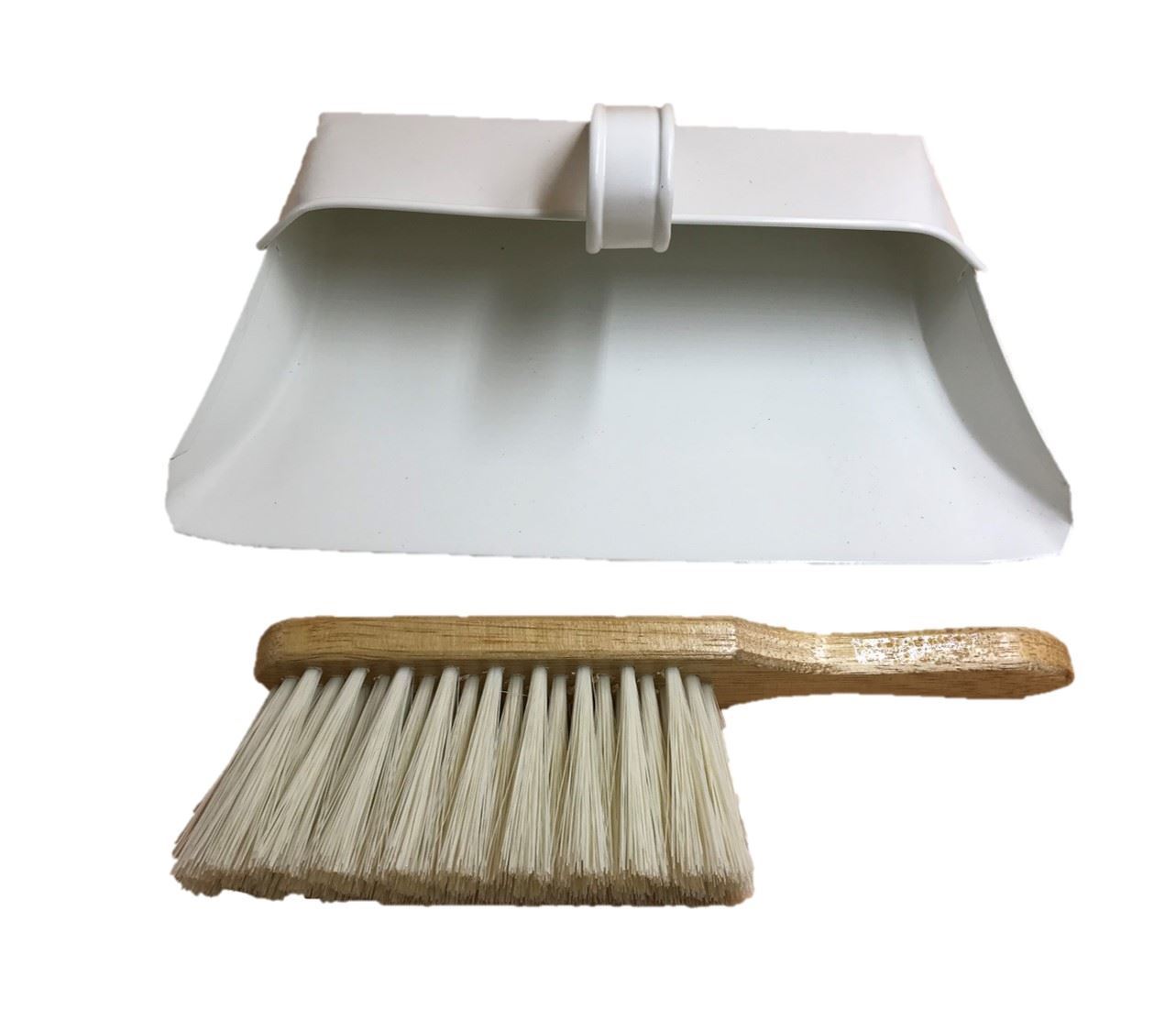 Traditional Metal Dustpan and Brush Set Stylish Cream Dust Pan Soft Hand Brush eBay