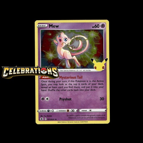 Lot de cartes Pokémon Célébrations 25ème Anniversaire ! Carte Holo Full Art Charizard comme neuve - Photo 12 sur 62