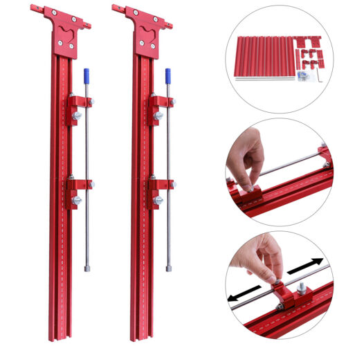 Parallel Rail System Circular Saw Track Set Aluminum Alloy Rail Joining Set Red