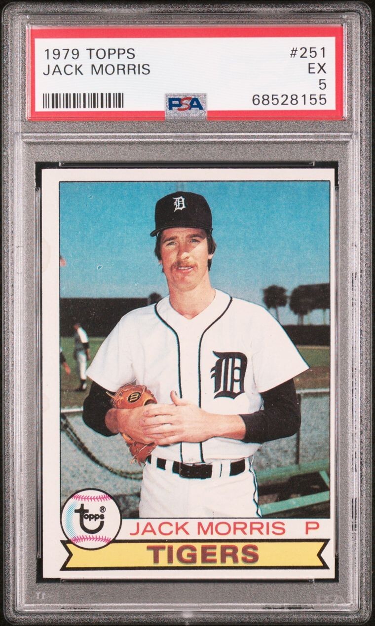 1979 Topps Baseball - Jack Morris - Card #251 - PSA 5 - HOF