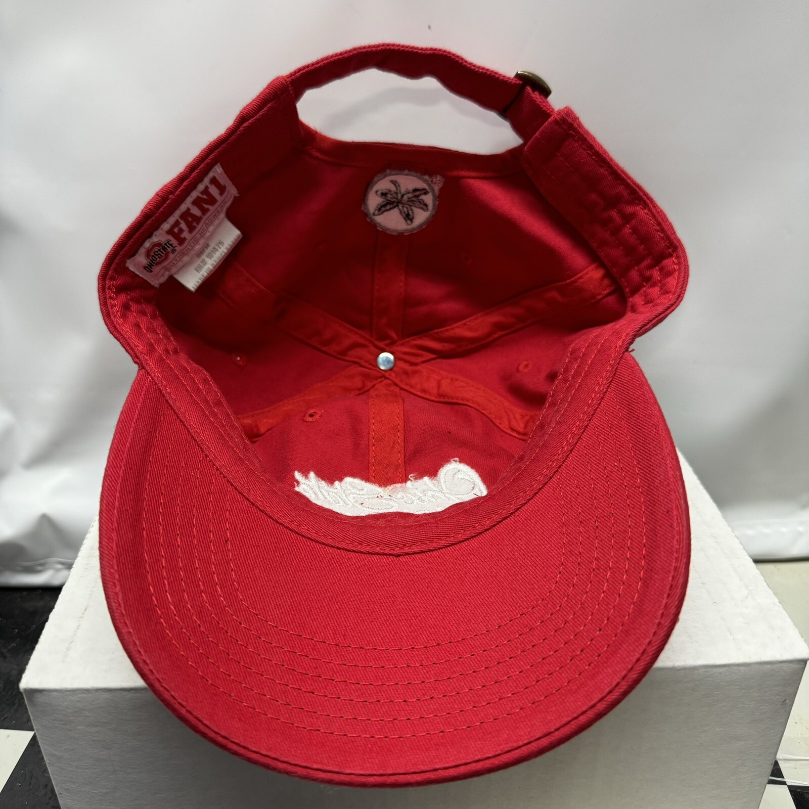 Ohio State Buckeyes Hat Red Adjustable Strapback … - image 6