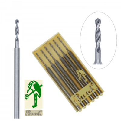 Busch Twist Drill Bur Fig 77 Jewelry Bur Size 005 - 0.50mm Jewelers Pack of 6