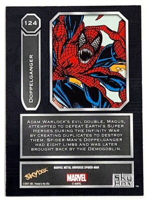 スケッチカード　マーベル　ミステリオ 2021 Marvel Metal Universe Spider-Man Grandiose #60 Mysterio