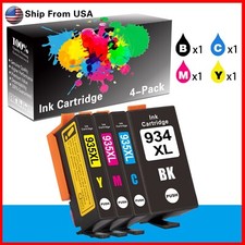 4-PK 934 935XL Ink Cartridge for Officejet Pro 6835 Printer
