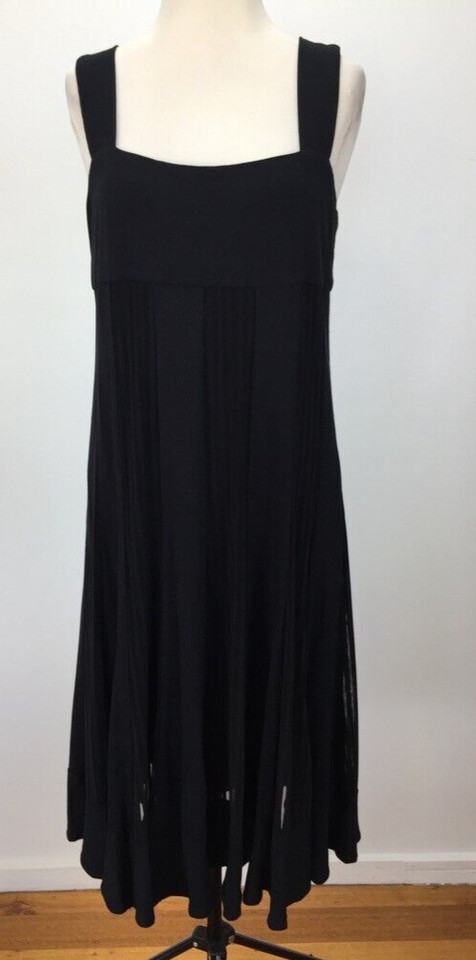 SCARLETT SIZE 12 WOMENS BLACK A LINE DRESS KNEE LENGTH STRETCH LINED WORK EVENT