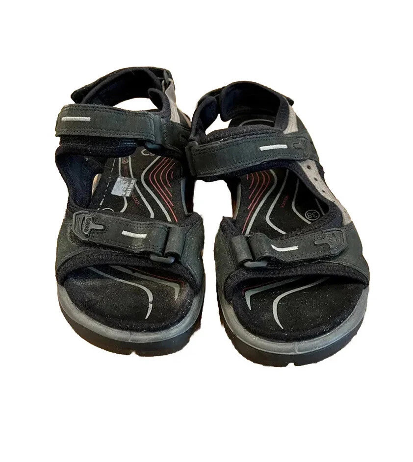 Sandali da trekking outdoor Ecco Yucatan grigio nero taglia EU 38 US 7 5